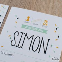 Simon-muntgroen-okergeel-geboortekaart-tatidesign