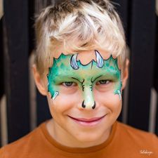 kindergrime-draak-kinderschmink-groen-tatidesign