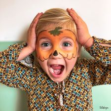 kindergrime-pompoen-halloween-tatidesign