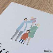 tatidesign-gezin-illustratie-trouwkaart
